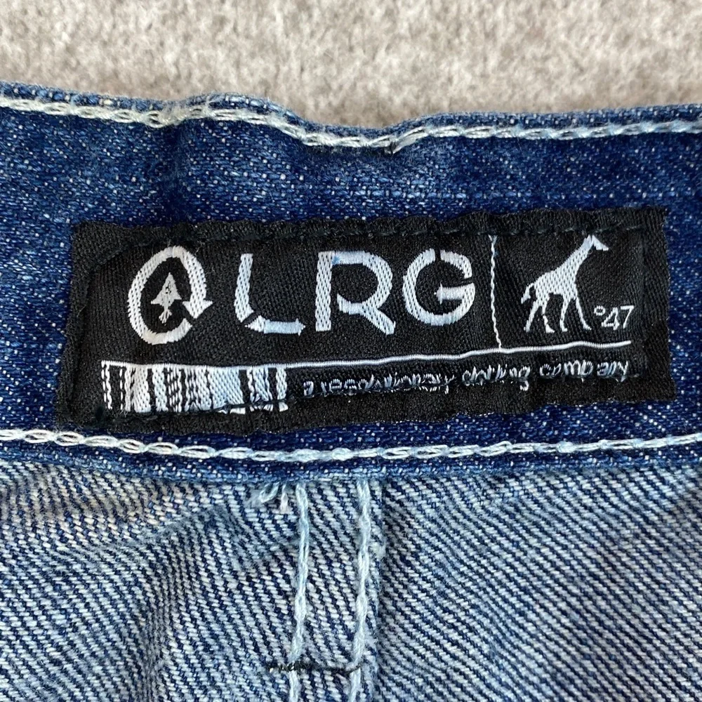 Vtg Lifted Research Group relaxed size 36 acid wash embroidered hip hop edgy